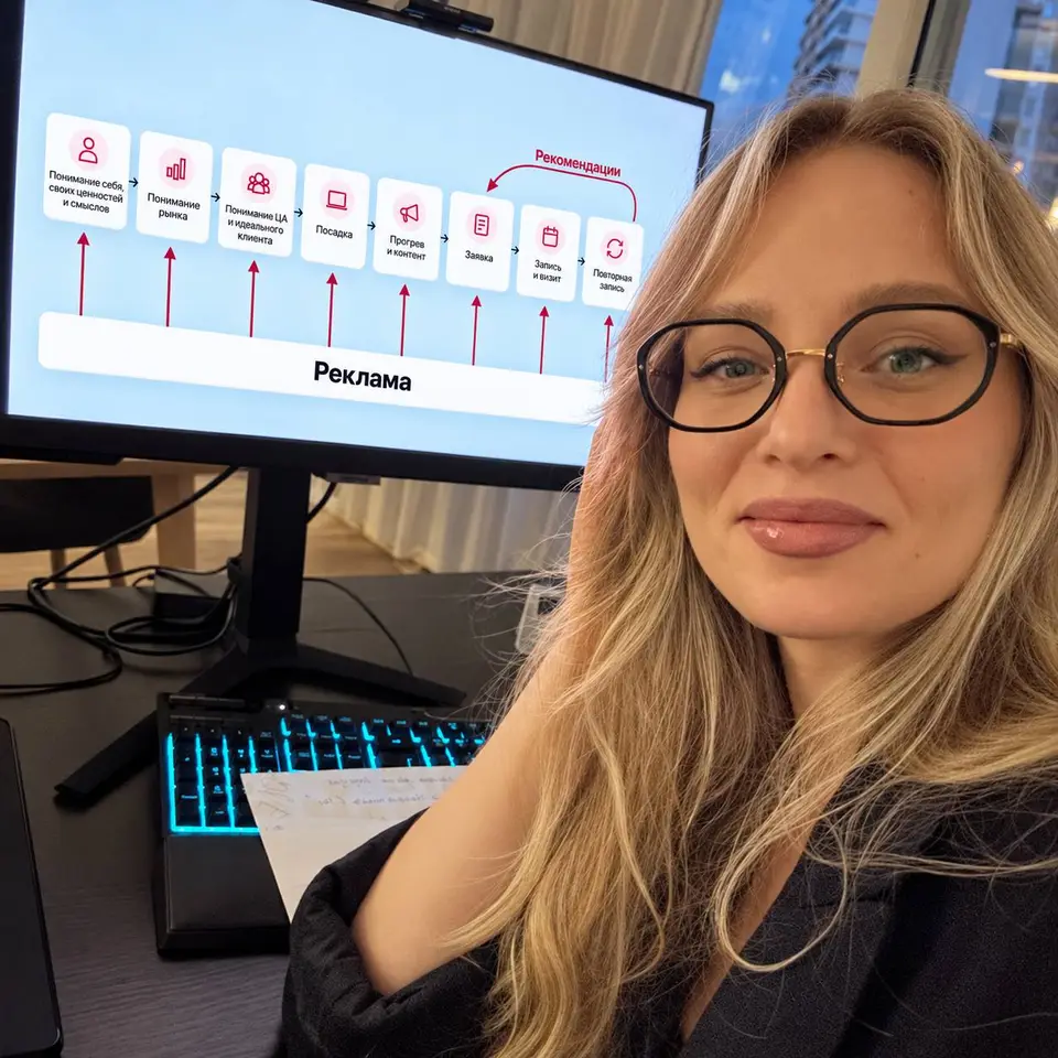 Юлиана показывает систему продвижения